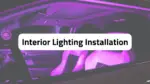 interior lighting installation